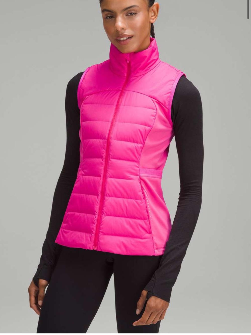 NWT lululemon downtown for it all Hot Pink Quilted Vest size 2